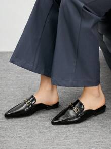 CUCCOO BIZCHIC Women's Minimalist Flat Slip-On Shoes, Versatile For Vacation, Casual Outfits, And Commuting - Black - View 1