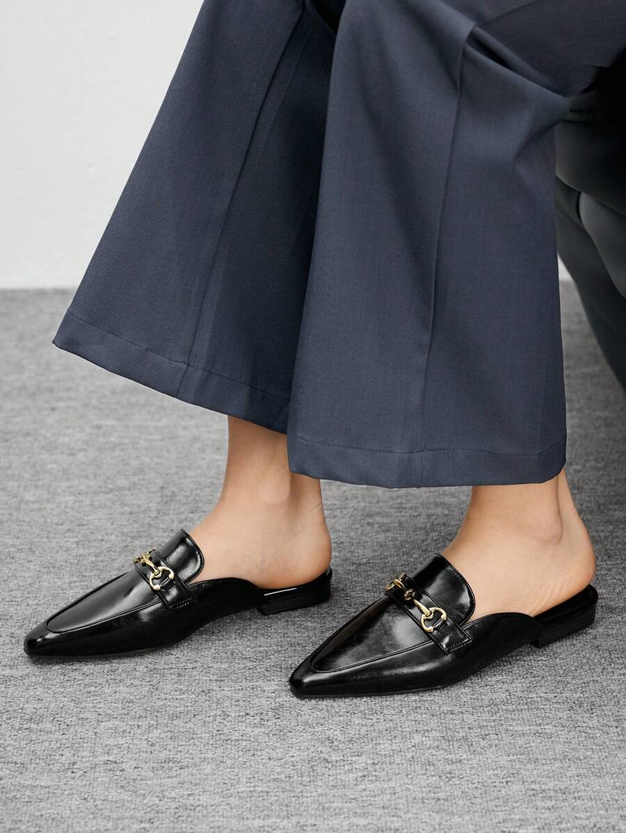 CUCCOO BIZCHIC Women's Minimalist Flat Slip-On Shoes, Versatile For Vacation, Casual Outfits, And Commuting - Black - View 1