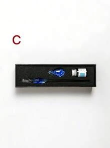 网上流行的学生玻璃蘸水笔，水晶笔，商务礼品，样品笔，学校活动奖品，开学生日礼物