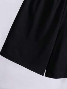 SHEIN 2pcs/Set Teen Boy Casual Letter Pattern Short Sleeve T-Shirt And Shorts Home Pajamas Set