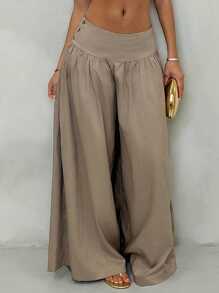 Glamine 复古低腰阔腿裤裙，宽松修身女式宽松裤子