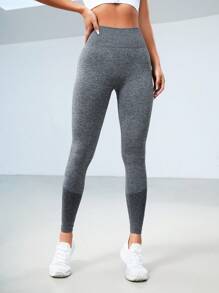 Seamluxe SHEIN Sport Running Leggings Seamless High Stretch Scrunch Butt Tummy Control Sports Tights
