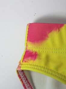 Manfinity Swimmode Men's Tie-Dye Printed Triangle Swimwear - Orange - View 6