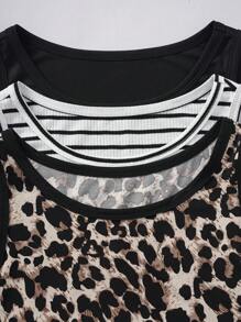 SHEIN LUNE 休闲百搭大码夏季连衣裙，多件套乡村音乐会服装毕业服装女士夏季服装女士早午餐服装母亲节教堂服装女士 - 彩色 - 查看 2