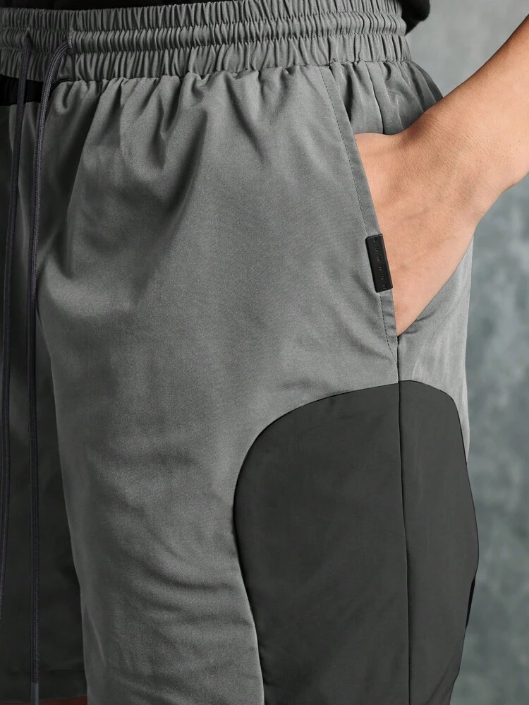 Regular Fit Workout Running Shorts With Side Pockets
