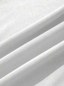 Manfinity Dauomo 男式纯色圆领无袖休闲背心 - 白色 - 查看 3