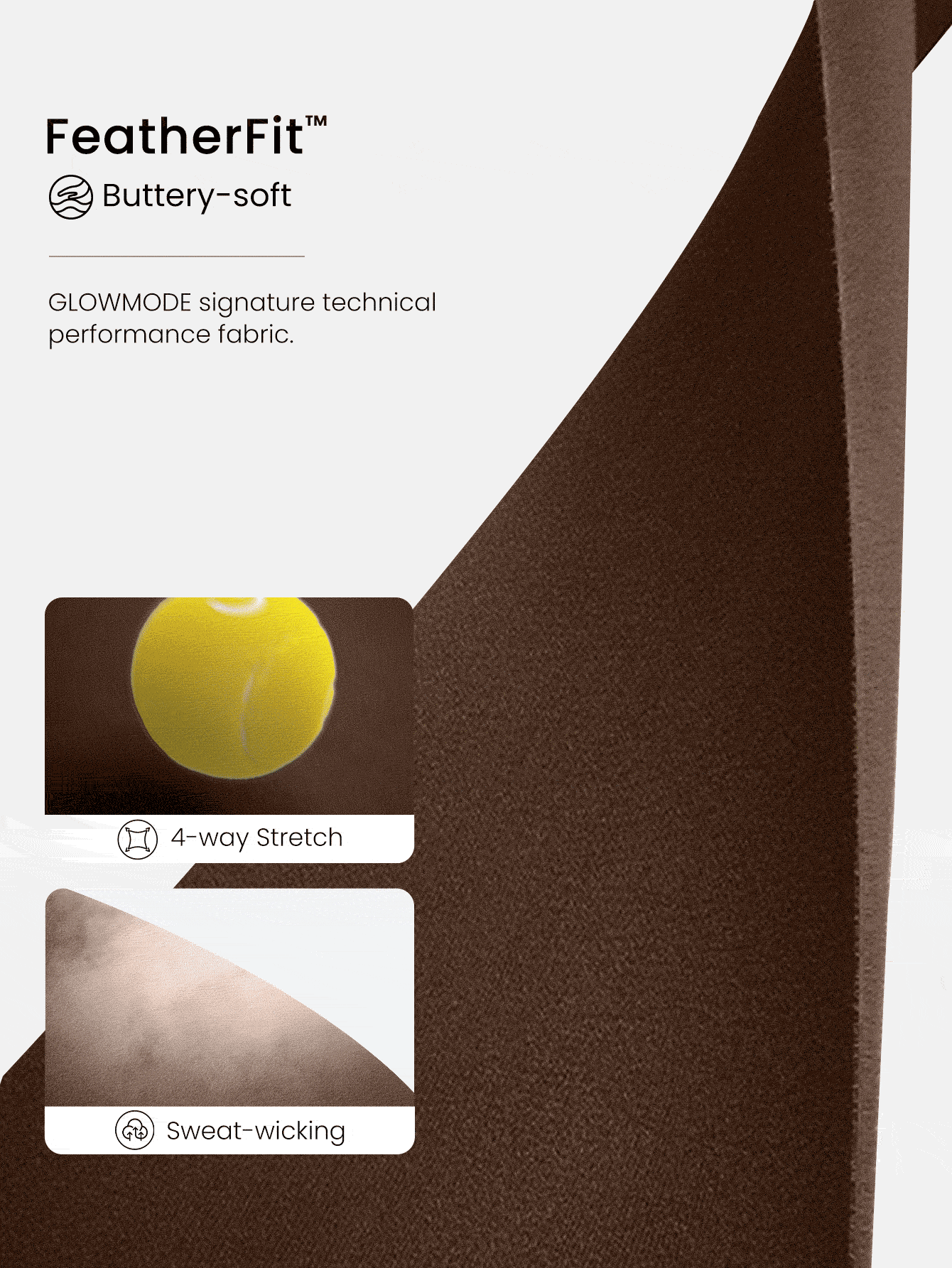 GLOWMODE Quần legging cạp cao ống loe FeatherFit™ cỡ lớn 28'' cho tập yoga hàng ngày tác động thấp - Cảm hứng quế - Xem 4