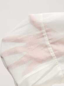 Arave Blusa blanca minimalista y elegante con diseño de lazo francés, para la temporada de primavera, de estilo único