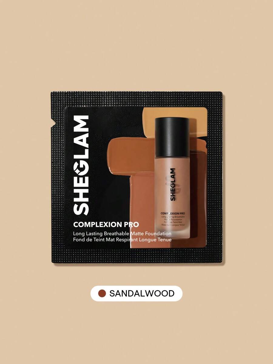 SHEGLAM Complexion Pro 持久透氣啞光粉底液樣品-檀香啞光防汗粉底液控油全覆蓋無孔遮瑕防水無瑕不褪色輕薄液體粉底液 品牌 美容 化妝 化妝品 適合女性與女孩 完美搭配冬季春季 Y2K 時尚 流行 生日禮物 假期 派對準備就緒 最佳顏色 - Sandalwood - 查看 1