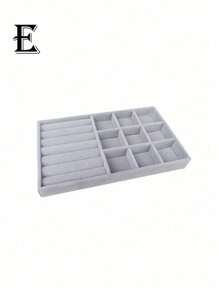 Jewelry Tray Organizer, Jewelry Necklace Earring Ring Display Storage Box, Stackable Jewelry Holder Case Makeup Cosmetic Organizer For Earrings Necklace Rings Bracelets Pendants Pearl