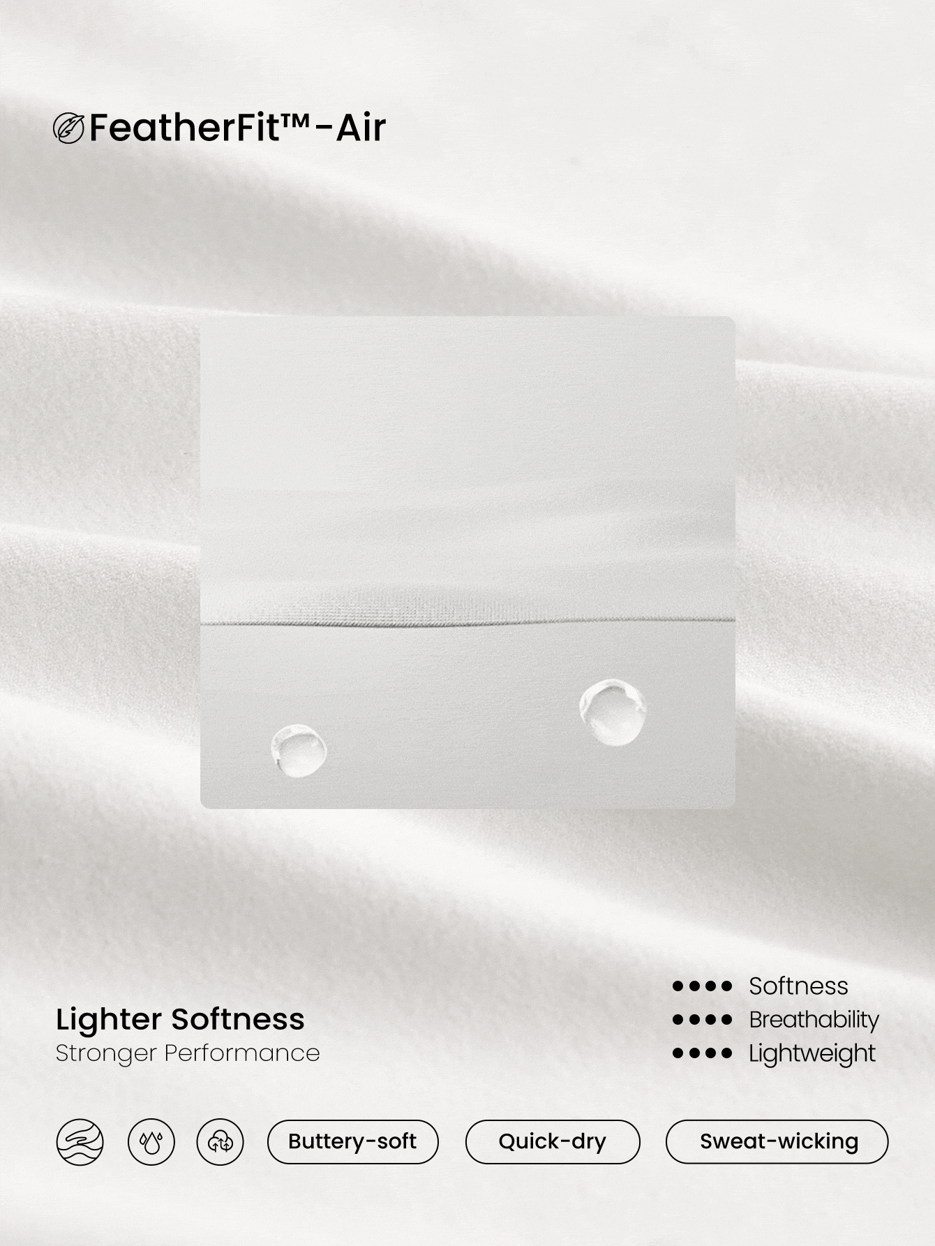 GLOWMODE FeatherFit™-Air 吸汗速干收腹超高腰 V 型臀线裙，内置短裤侧袋防滑握把低冲击网球高尔夫匹克球日常穿着 - 白色 - 查看 5