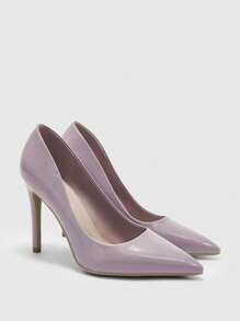 CUCCOO BIZCHIC New Versatile Pointed Toe High Heel Shoes For Women For Christmas - Mauve Purple - View 9