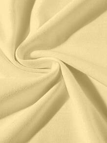 Manfinity Roghcode 宽松版型男式字母图案撞色滚边落肩 T 恤 - 杏色 - 查看 4