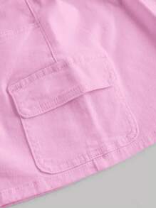 SHEIN MOD 女式休闲纯色牛仔实用半身裙