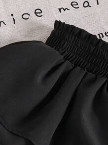Young Girl' Cute Multilayer Ruffle Shorts, Spring/Summer Summer Holiday
