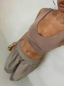 Glamine 复古低腰阔腿裤裙，宽松修身女式宽松裤子