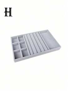 Jewelry Tray Organizer, Jewelry Necklace Earring Ring Display Storage Box, Stackable Jewelry Holder Case Makeup Cosmetic Organizer For Earrings Necklace Rings Bracelets Pendants Pearl