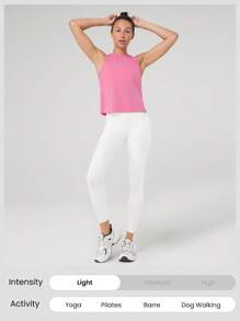 GLOWMODE Pima Baumwolle Reflektierendes Spalt-Trägershirt Gym Sommer