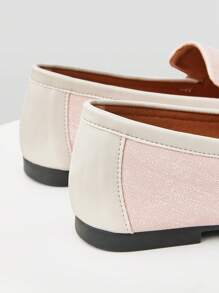 MOTF PREMIUM WOMEN'S SQUARE TOE COMFORTABLE CASUAL FLAT SHOES - Baby Pink - View 8