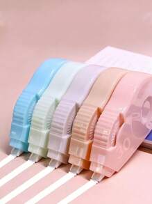 SHEIN 5pcs Classic Correction Tape, Suitable For Students, Assorted Colors, Large Capacity For Correcting Mistakes Back To School - Multicolor - View 9
