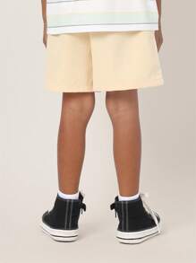 SUMWON Pantalones cortos deportivos de nailon atlético, con cintura elástica, cordón, ligeros y de secado rápido para actividades escolares, deportes y uso diario