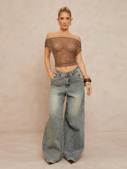 Lumalex Traje de baño para salida de primavera, conjunto de bikini con prenda para cubrir, traje de baño de verano, traje de baño de vacaciones estilo Gyaru casual y elegante para Pascua, bohemio y BOHO, para playa y mar, elegante y con múltiples capas para boda, ceremonia de mayoría de edad, fiesta, atractivo y transparente con encaje, hombros descubiertos y espalda descubierta, camiseta