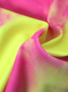 Manfinity Swimmode Men's Tie-Dye Printed Triangle Swimwear - Orange - View 5