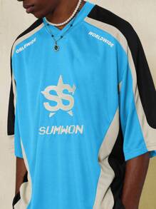 SUMWON Sumwon Streetwear Jersey Athletic Oversized T-Shirt Worldwide Collection Star Logo Performance Sports Fashion Urban Casual Staple Training Active Essential Basic