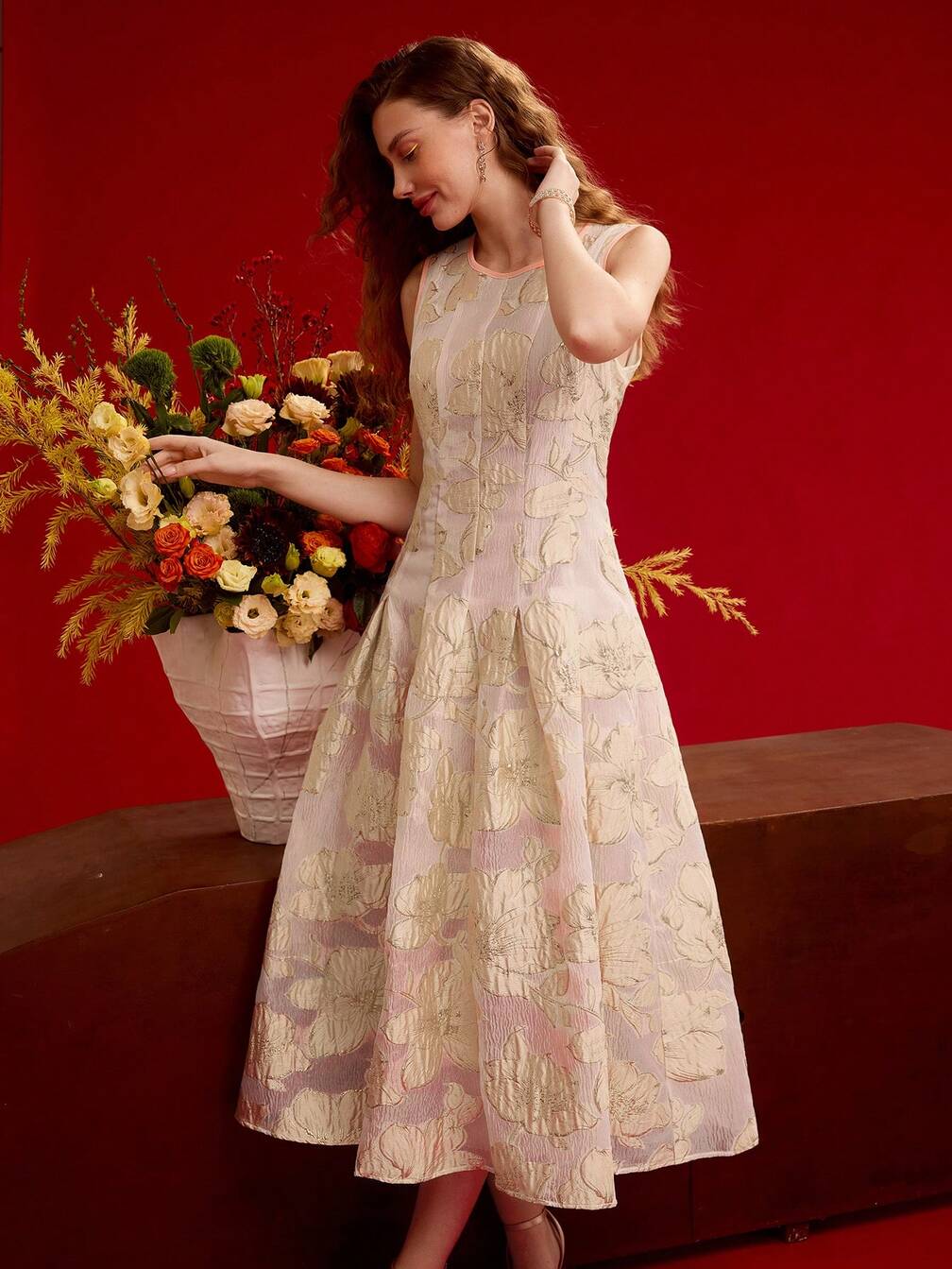 ladies jacquard dress Sutton Jacquard Dress