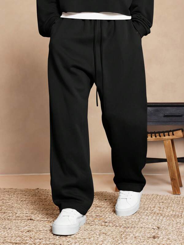 SUMWON Pantalón deportivo de tiro bajo esencial tipo jogger, pantalón de tiempo libre cómodo con cintura elástica y cordón, pantalón deportivo para gimnasio, entrenamiento y uso casual en invierno
