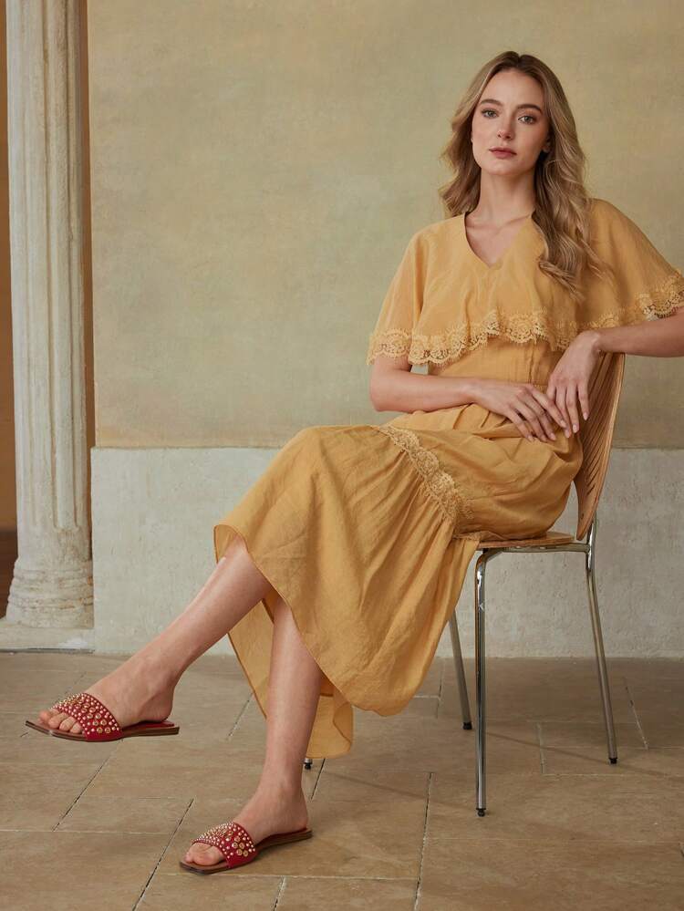 WOMEN'S CONTRAST COLOR OPEN TOE FLAT SANDALS