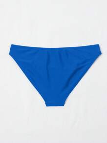 Swim Vcay Solid Color Bikini Bottom For Beach And Vacation For Summer - Teal Blue - View 2