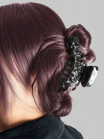 Goth 1 Pc Gothic Style Black Skeleton Claw Hair Clip Hair Clips Hair Jaw Clip Hair Clamps Hair Clutch Hair Catcher Clip