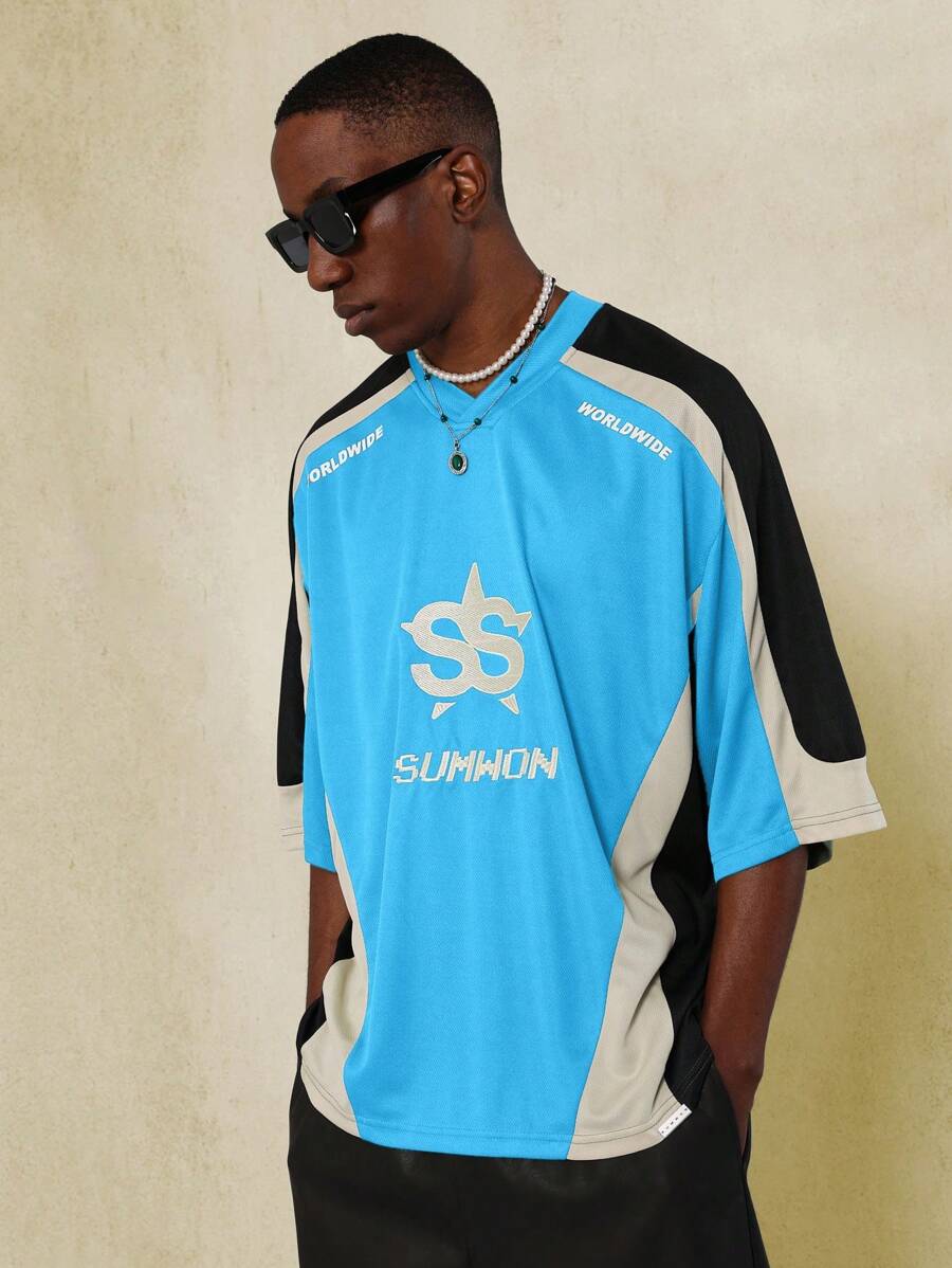 SUMWON Sumwon Streetwear Jersey Athletic Oversized T-Shirt Worldwide Collection Star Logo Performance Sports Fashion Urban Casual Staple Training Active Essential Basic