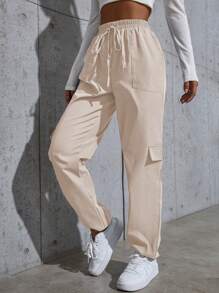 SHEIN Unity Casual & Versatile Solid Color Cargo Pants