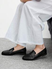 CUCCOO BIZCHIC 女士时尚休闲简约平底便鞋 - 黑色 - 查看 5