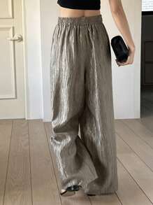 DAZY Summer New Loose Casual Business Casual Women Pants,Teacher Pants - Grey - View 2