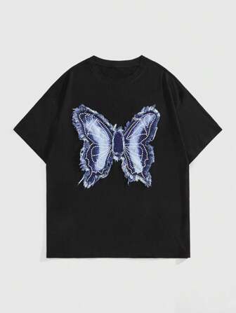 Street Life T-Shirt à manches courtes pour hommes, mode simple casual pour un usage quotidien