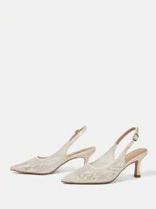 CUCCOO HITCHD Tacones de aguja de punta negros de moda para mujer, adecuados para el tránsito, citas, fiestas, compras y vacaciones