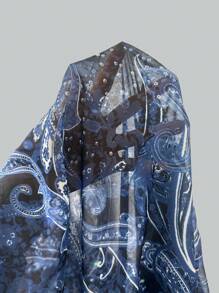 SHEIN SunnyBelle Top canottiera per donna con scollo alla halter, in tessuto trasparente, motivo a patchwork con perline, stile boho, hippie, cowgirl, old money, di taglia curvy