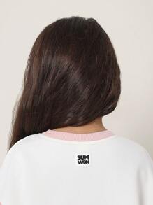 Sumwon Girls Crop T-Shirt Color Block Summer Casual Athletic Teen Short Sleeve Active Sport Training Top For School Spring - Multicolor - View 5