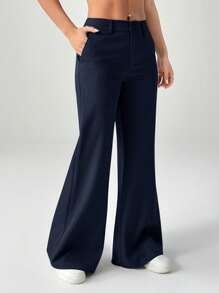 SHEIN PETITE New Style Autumn Winter Low-Waist Casual Personalized Suit Trousers Work Pants