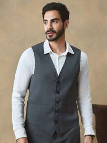 GENTILAND 适合年轻人的男士编织时尚休闲宽松无袖背心