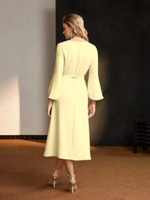 MOTF Soiréza TWIST BELTED DRESS - Yellow - View 5