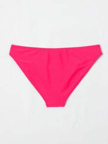 Swim Basics Đáy Bikini Màu Trơn, Thích Hợp Cho Kỳ Nghỉ & Bãi Biển - Màu Hồng  Dưa hấu - Xem 2