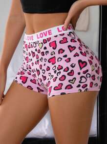 1 pieza Panty de niña con estampado de corazón dulce y fresco - Multicolor - Ver 1