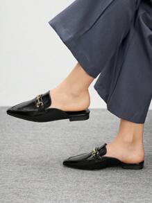 CUCCOO BIZCHIC Women's Minimalist Flat Slip-On Shoes, Versatile For Vacation, Casual Outfits, And Commuting - Black - View 3