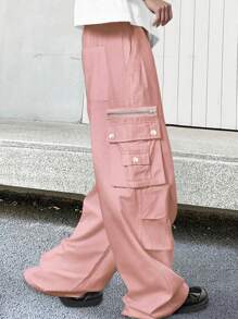 Claim Dot Pantaloni cargo casual e ampi di colore unito da uomo