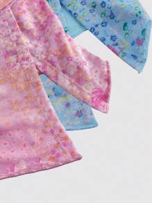 INAWLY Women's Floral Print Ruched Side Slit Vacation Tube Top