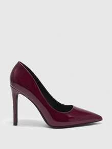 CUCCOO BIZCHIC New Versatile Pointed Toe High Heels For Women - Burgundy - View 2